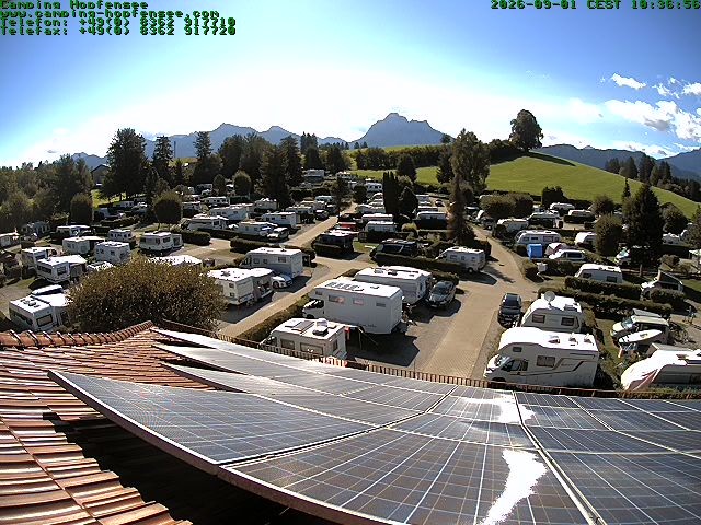 Archiv Foto Webcam Blick auf den Campingplatz am Hopfensee