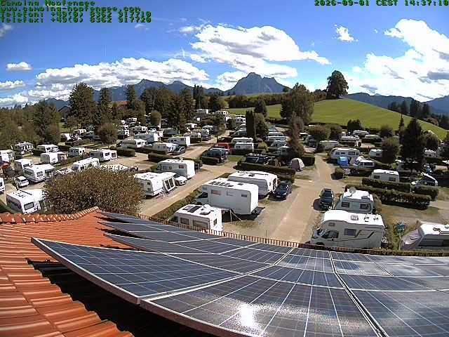 Archiv Foto Webcam Blick auf den Campingplatz am Hopfensee