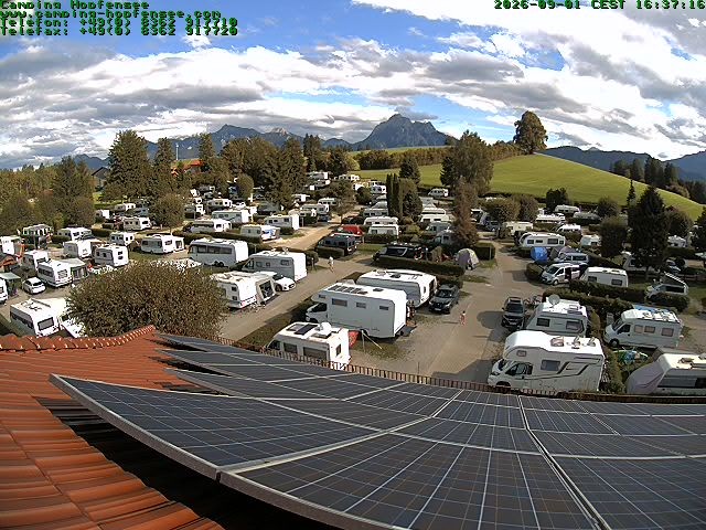 Archiv Foto Webcam Blick auf den Campingplatz am Hopfensee