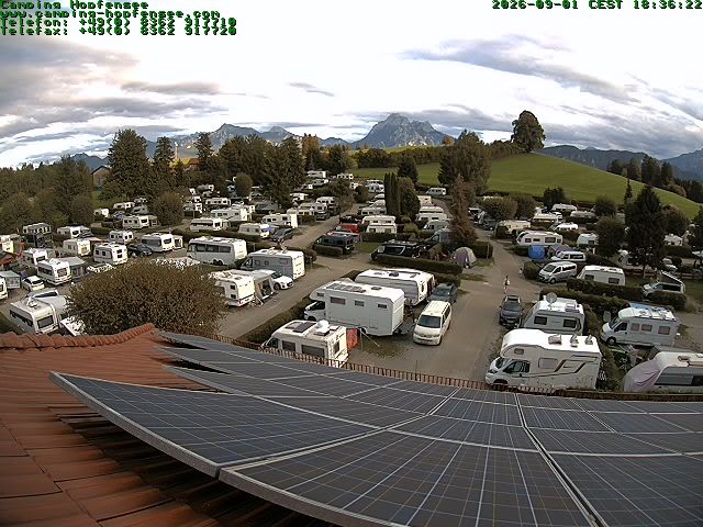 Archiv Foto Webcam Blick auf den Campingplatz am Hopfensee