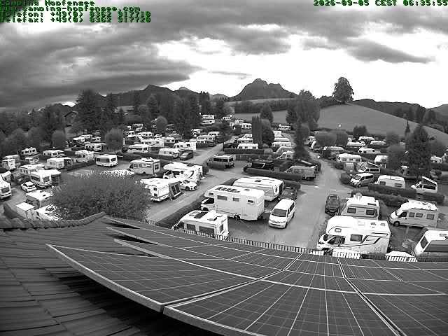 Archiv Foto Webcam Blick auf den Campingplatz am Hopfensee
