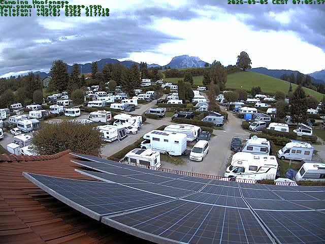 Archiv Foto Webcam Blick auf den Campingplatz am Hopfensee