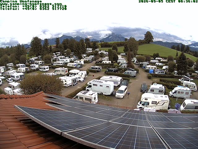 Archiv Foto Webcam Blick auf den Campingplatz am Hopfensee