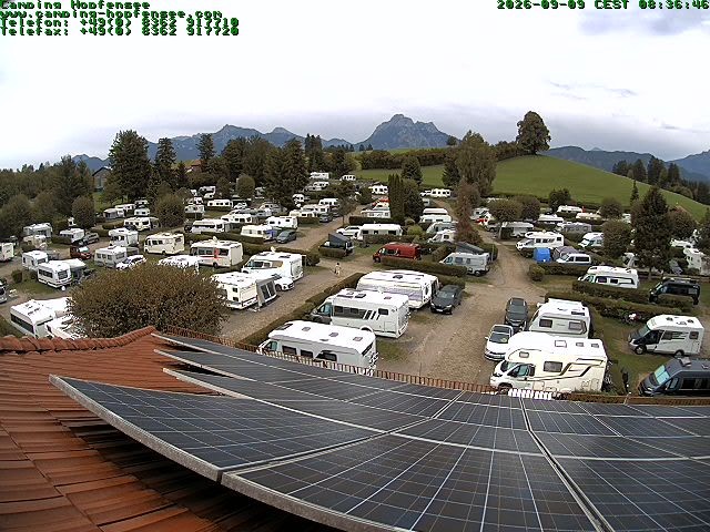 Archiv Foto Webcam Blick auf den Campingplatz am Hopfensee
