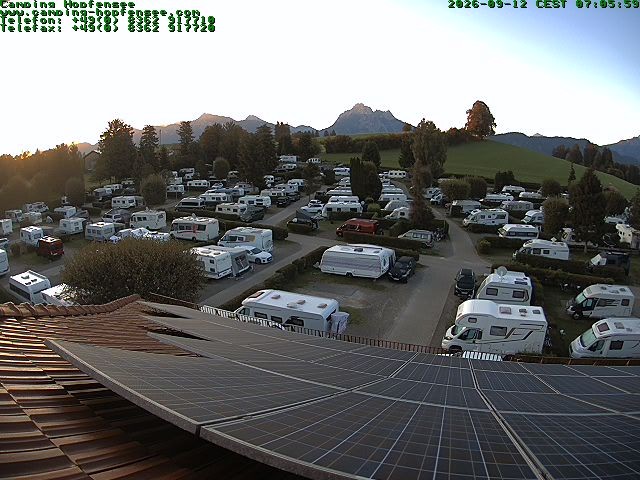 Archiv Foto Webcam Blick auf den Campingplatz am Hopfensee
