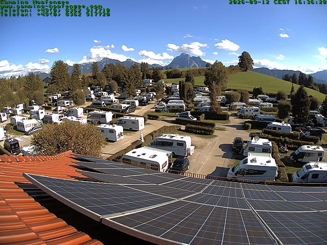 Archiv Foto Webcam Blick auf den Campingplatz am Hopfensee