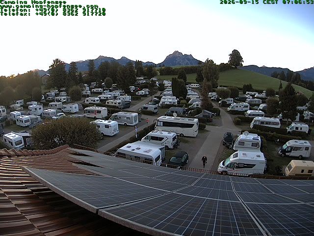 Archiv Foto Webcam Blick auf den Campingplatz am Hopfensee