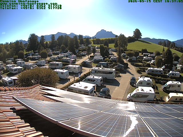 Archiv Foto Webcam Blick auf den Campingplatz am Hopfensee