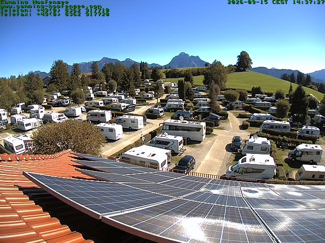 Archiv Foto Webcam Blick auf den Campingplatz am Hopfensee