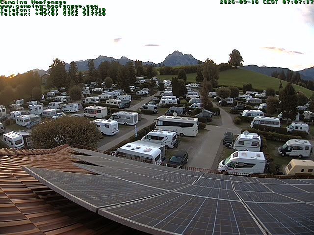 Archiv Foto Webcam Blick auf den Campingplatz am Hopfensee