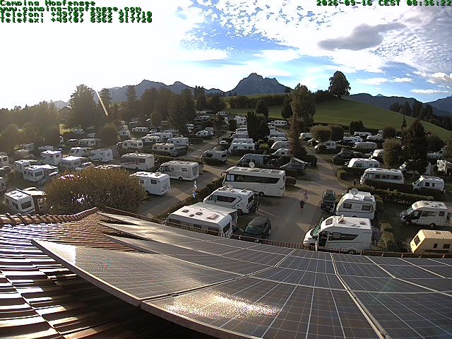 Archiv Foto Webcam Blick auf den Campingplatz am Hopfensee