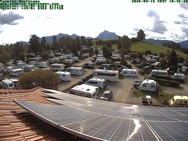 Archiv Foto Webcam Blick auf den Campingplatz am Hopfensee