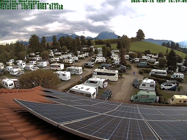 Archiv Foto Webcam Blick auf den Campingplatz am Hopfensee
