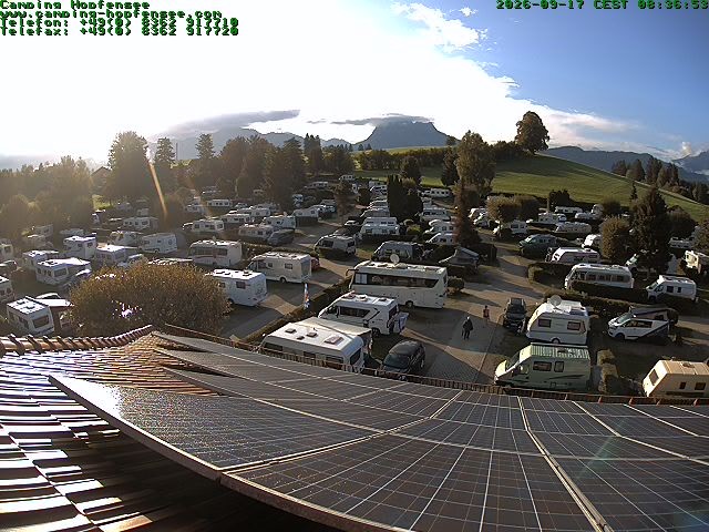 Archiv Foto Webcam Blick auf den Campingplatz am Hopfensee