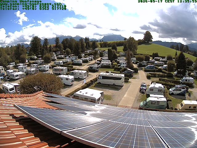 Archiv Foto Webcam Blick auf den Campingplatz am Hopfensee
