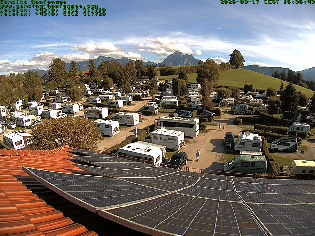 Archiv Foto Webcam Blick auf den Campingplatz am Hopfensee