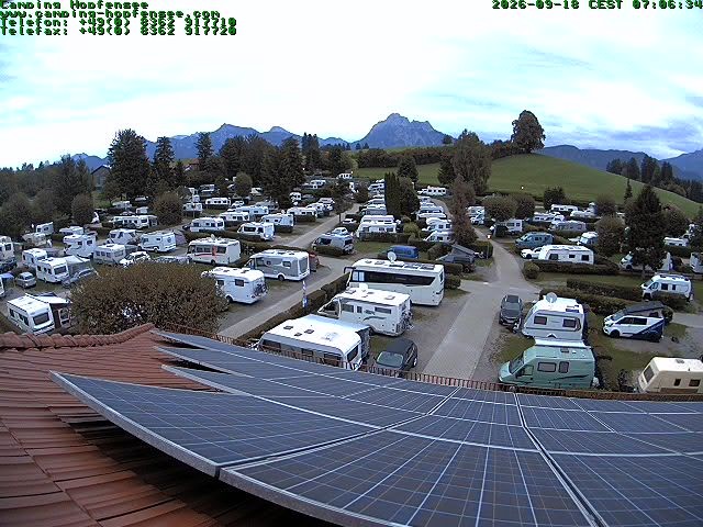 Archiv Foto Webcam Blick auf den Campingplatz am Hopfensee