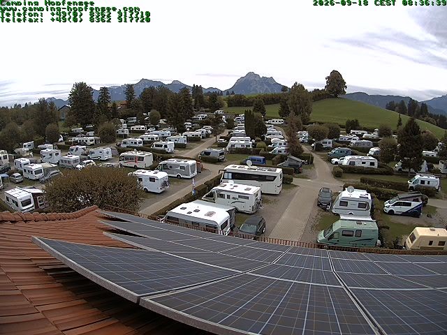 Archiv Foto Webcam Blick auf den Campingplatz am Hopfensee