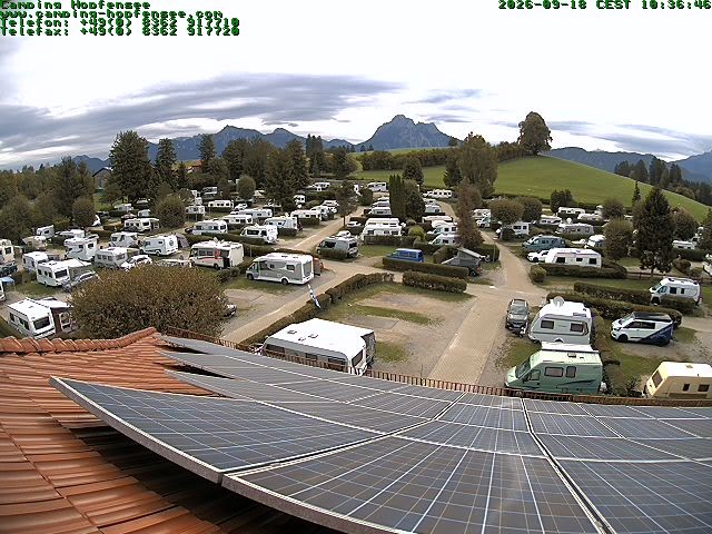 Archiv Foto Webcam Blick auf den Campingplatz am Hopfensee