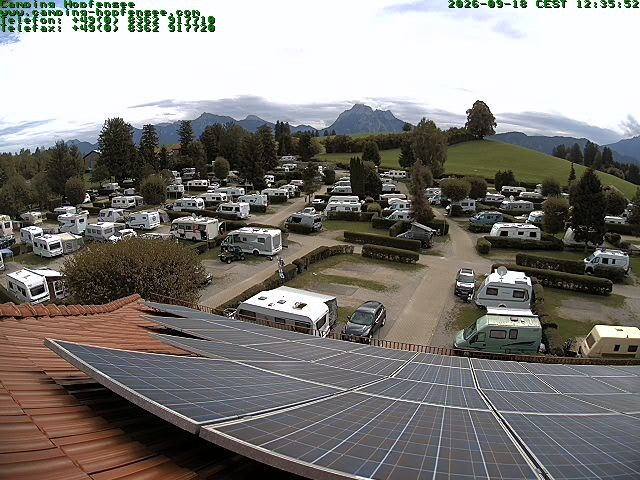Archiv Foto Webcam Blick auf den Campingplatz am Hopfensee