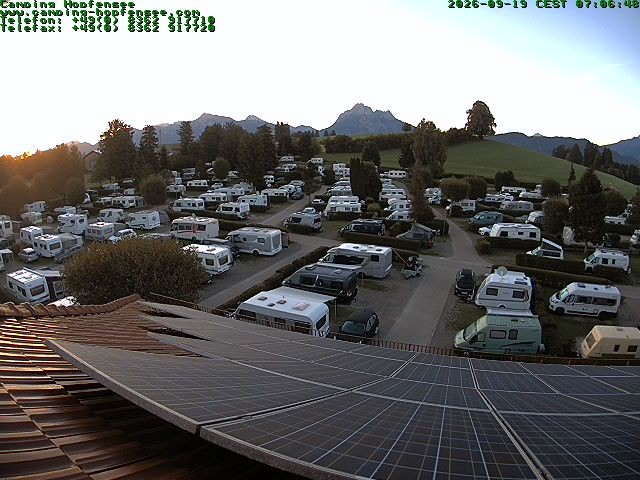 Archiv Foto Webcam Blick auf den Campingplatz am Hopfensee
