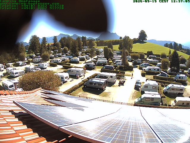 Archiv Foto Webcam Blick auf den Campingplatz am Hopfensee