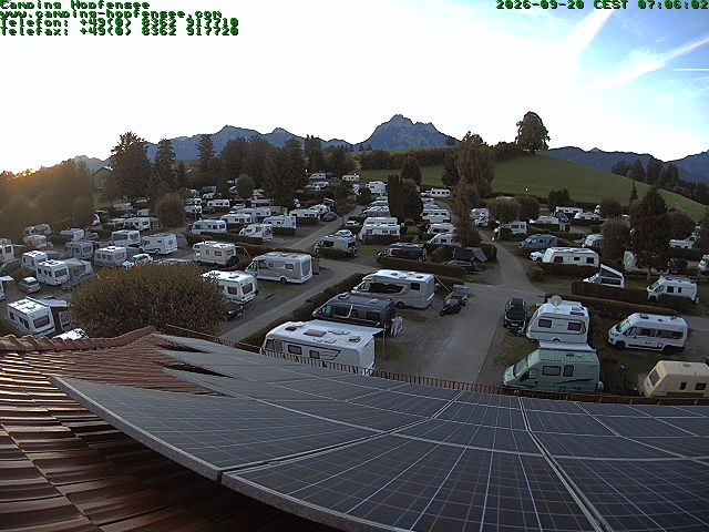 Archiv Foto Webcam Blick auf den Campingplatz am Hopfensee