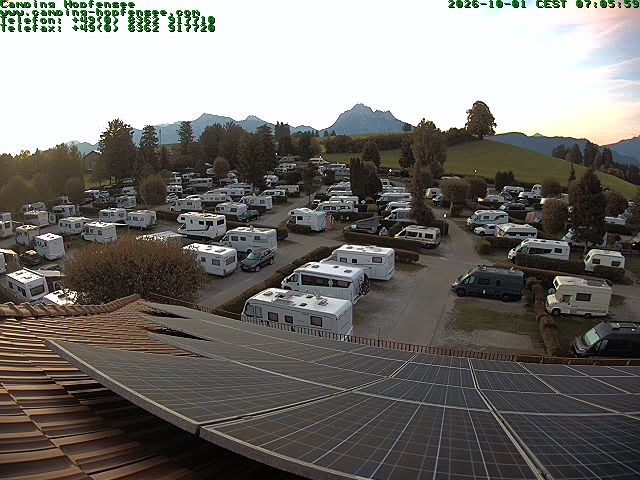 Archiv Foto Webcam Blick auf den Campingplatz am Hopfensee