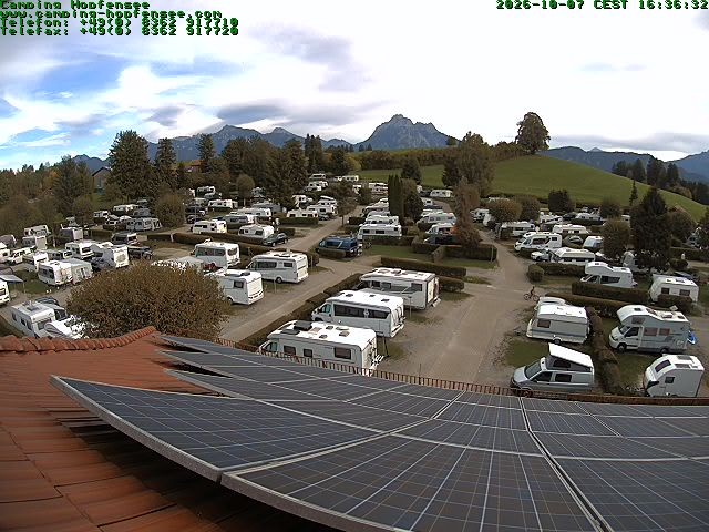 Archived image Webcam Campsite Hopfensee