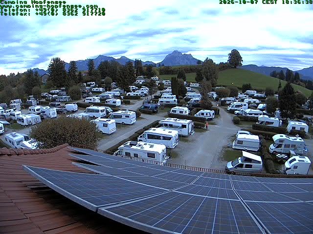 Archived image Webcam Campsite Hopfensee