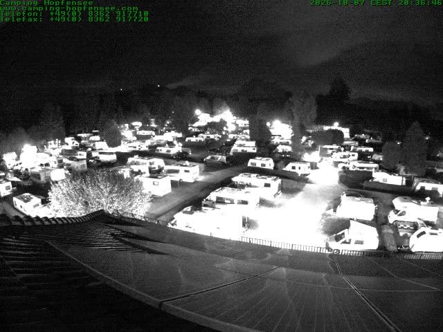 Archived image Webcam Campsite Hopfensee