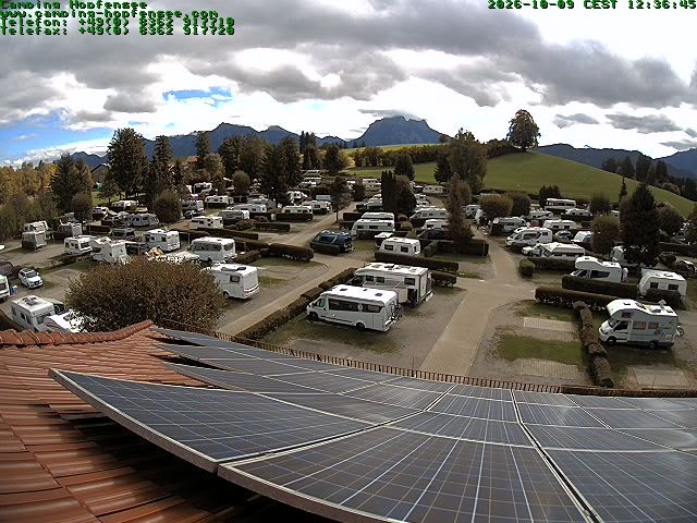 Archiv Foto Webcam Blick auf den Campingplatz am Hopfensee