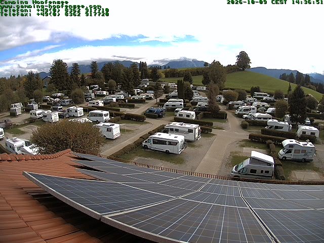 Archiv Foto Webcam Blick auf den Campingplatz am Hopfensee