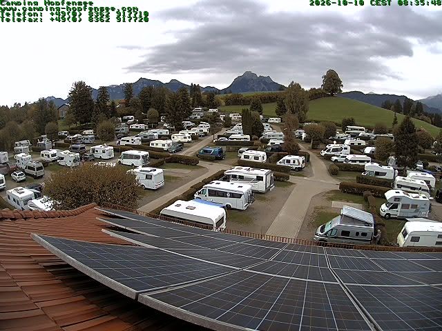 Archiv Foto Webcam Blick auf den Campingplatz am Hopfensee
