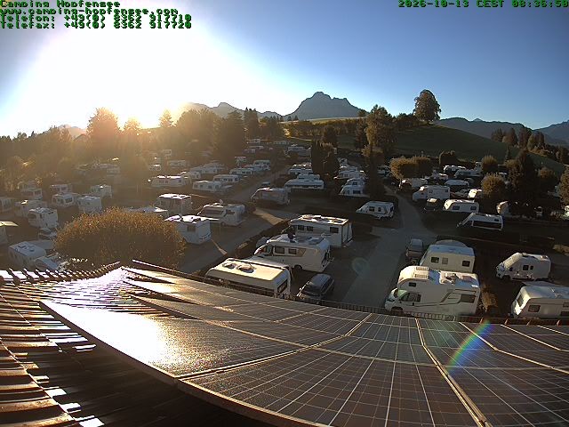 Archiv Foto Webcam Blick auf den Campingplatz am Hopfensee