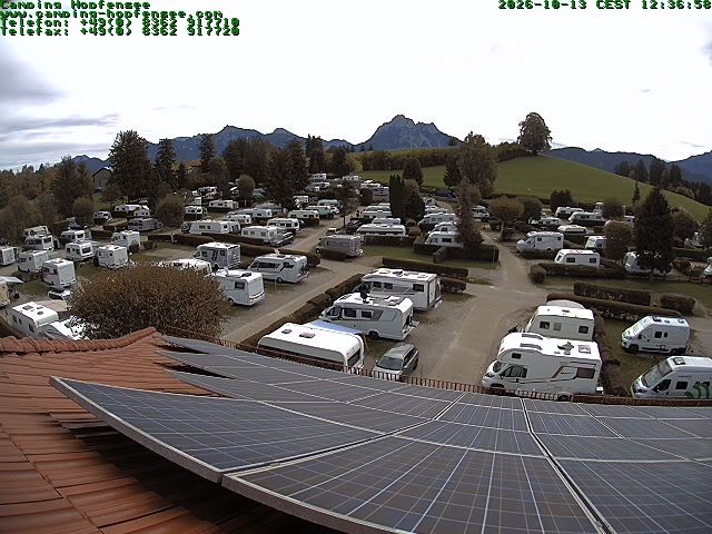 Archiv Foto Webcam Blick auf den Campingplatz am Hopfensee