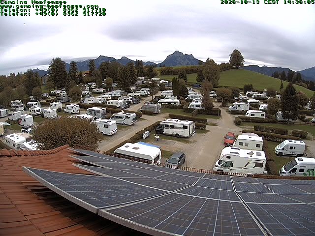 Archiv Foto Webcam Blick auf den Campingplatz am Hopfensee