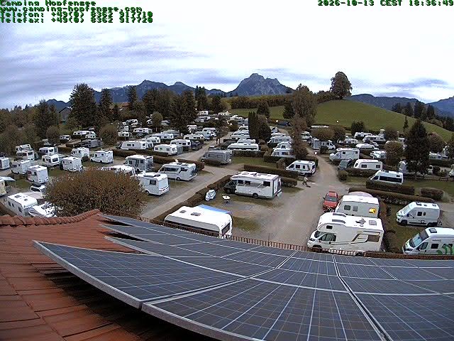 Archiv Foto Webcam Blick auf den Campingplatz am Hopfensee