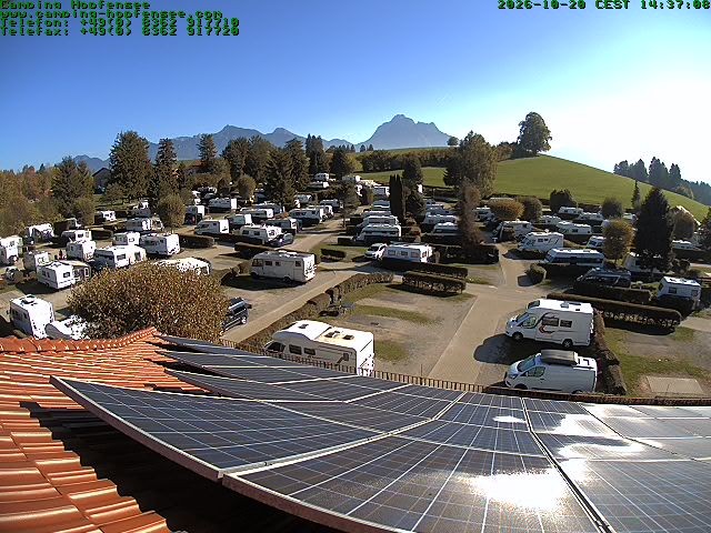 Archiv Foto Webcam Blick auf den Campingplatz am Hopfensee