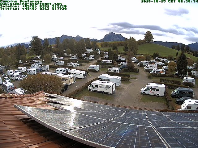 Archiv Foto Webcam Blick auf den Campingplatz am Hopfensee