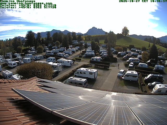 Archiv Foto Webcam Blick auf den Campingplatz am Hopfensee
