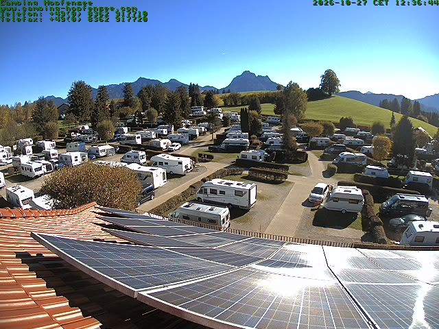 Archiv Foto Webcam Blick auf den Campingplatz am Hopfensee