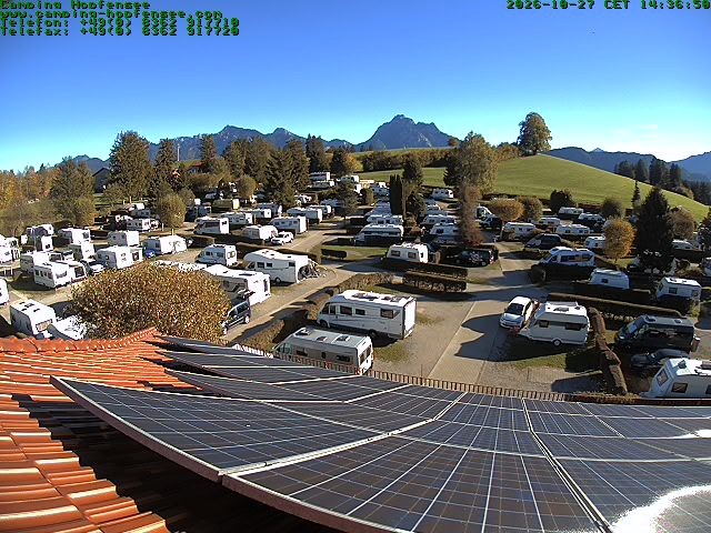 Archiv Foto Webcam Blick auf den Campingplatz am Hopfensee