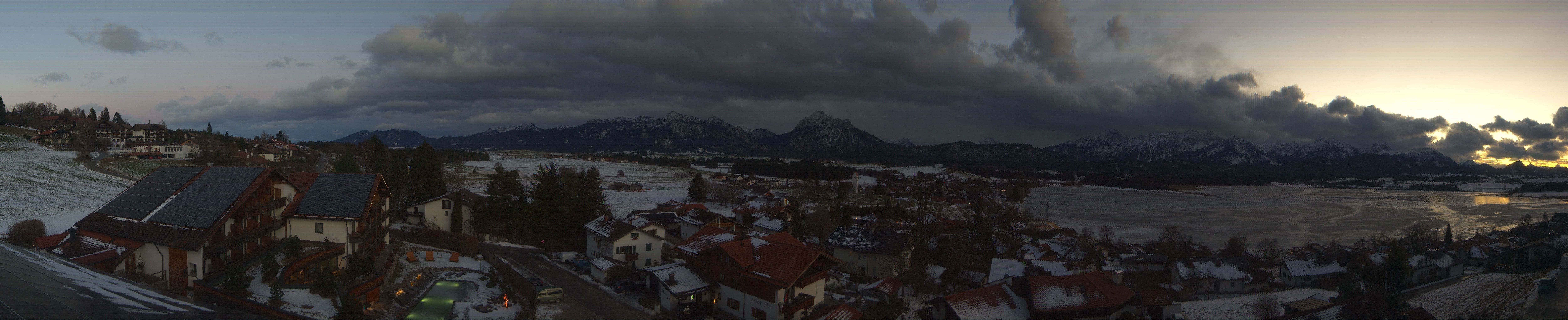 Archiv Foto Webcam Hopfensee - Blick Richtung Schloss Neuschwanstein