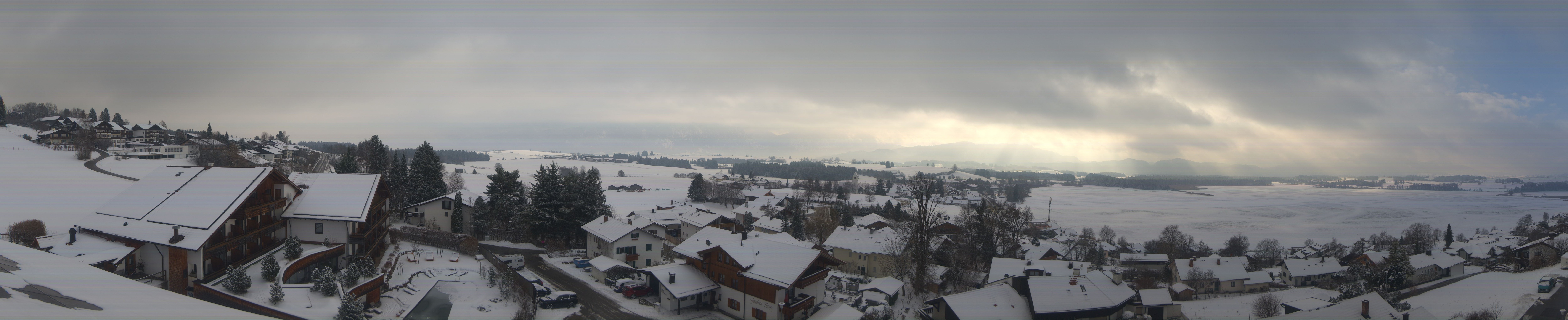 Archiv Foto Webcam Hopfensee - Blick Richtung Schloss Neuschwanstein
