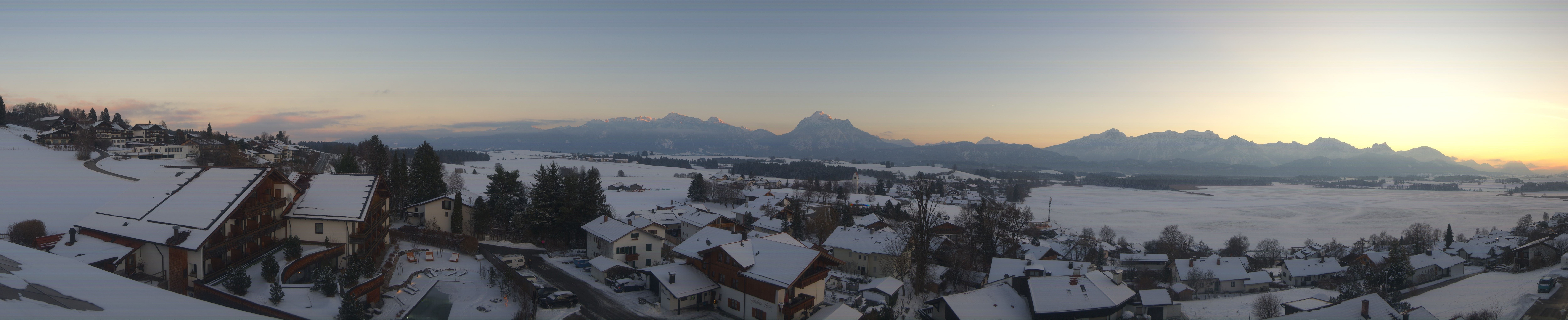 Archiv Foto Webcam Hopfensee - Blick Richtung Schloss Neuschwanstein