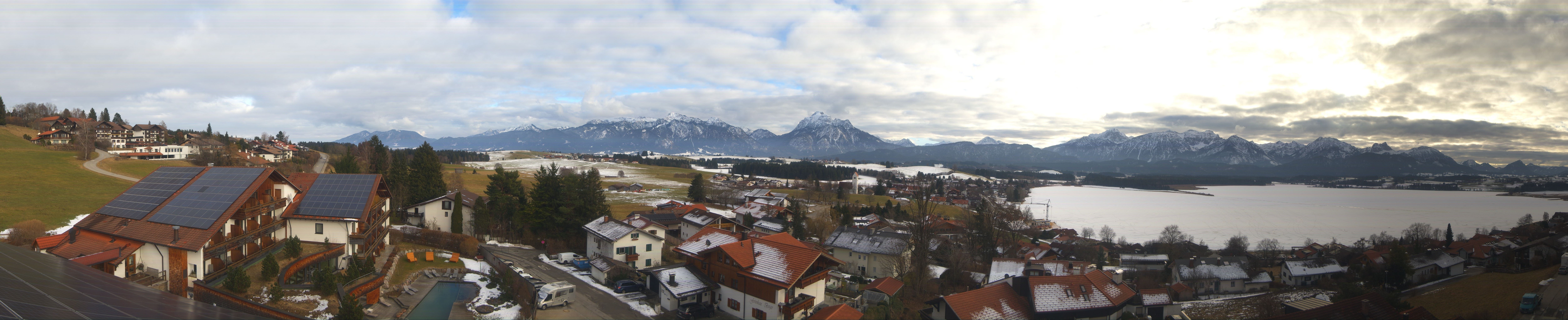 Archiv Foto Webcam Hopfensee - Blick Richtung Schloss Neuschwanstein