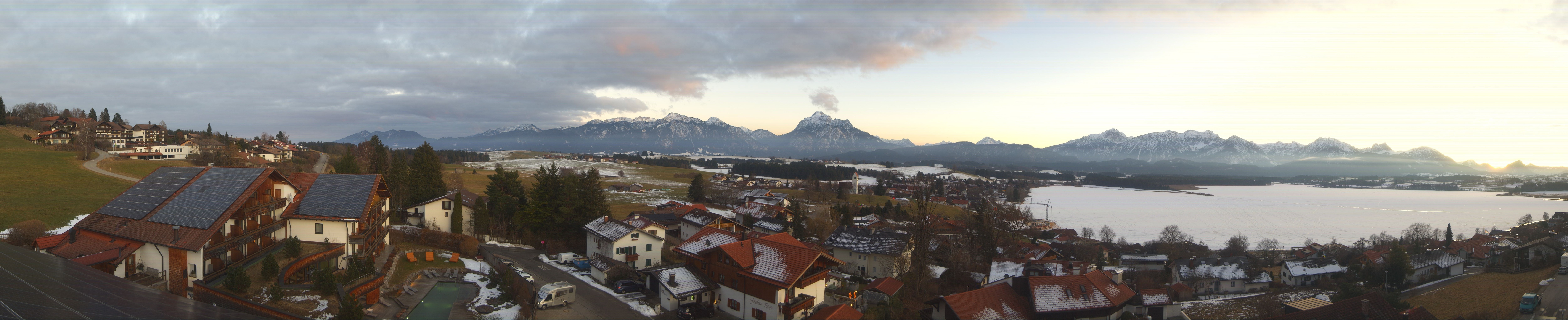 Archiv Foto Webcam Hopfensee - Blick Richtung Schloss Neuschwanstein