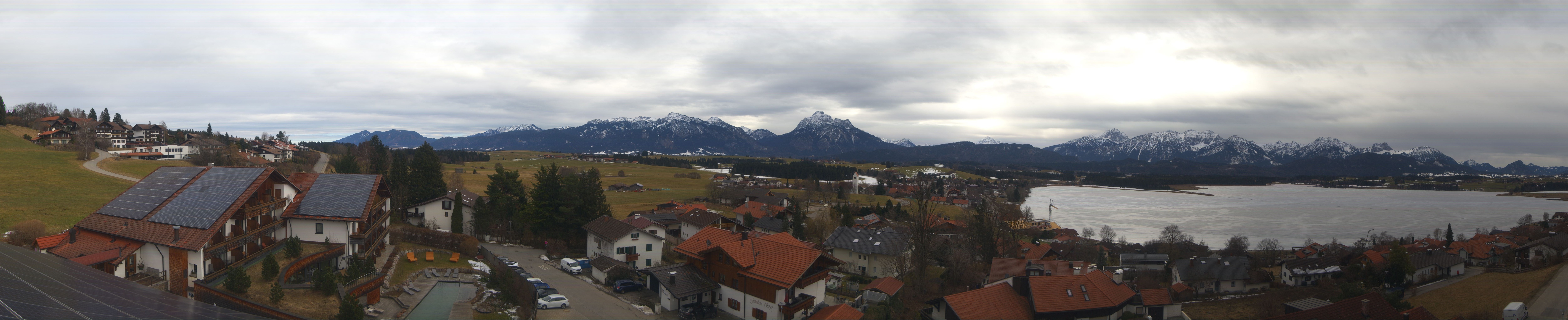 Archiv Foto Webcam Hopfensee - Blick Richtung Schloss Neuschwanstein