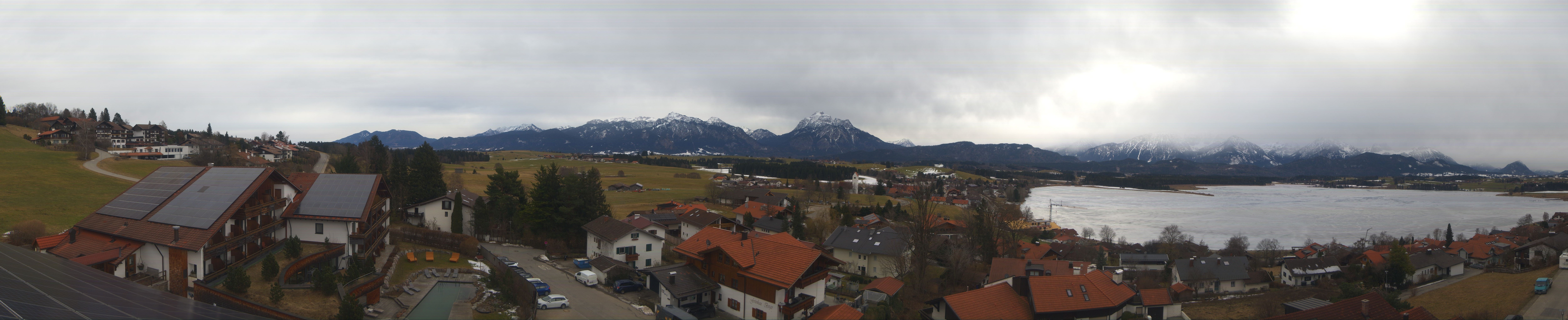 Archiv Foto Webcam Hopfensee - Blick Richtung Schloss Neuschwanstein